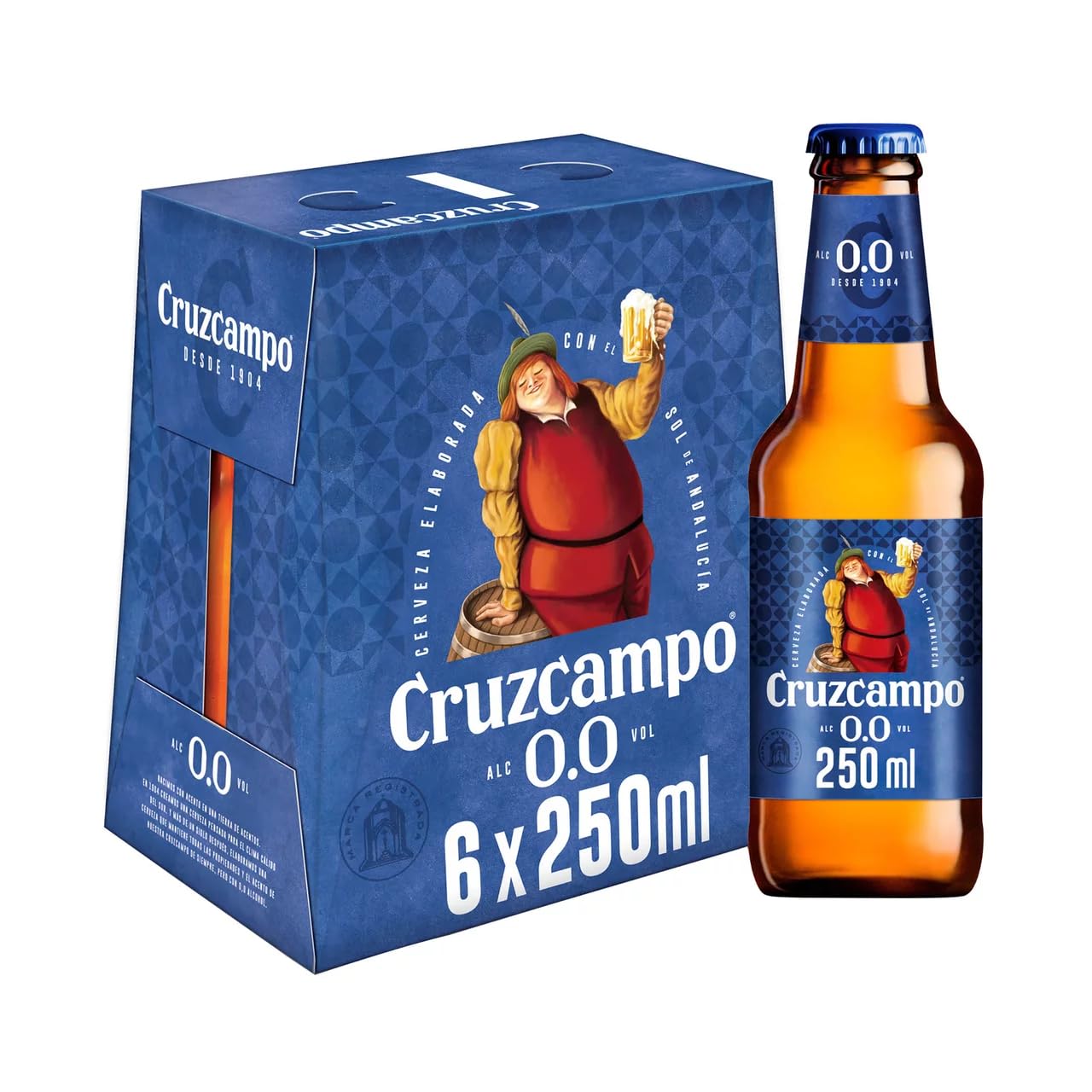 Alkoholfreies Bier (0,0% Vol.) BIS0076 Pack mit 6 Stück à 25 cl 2er Pack