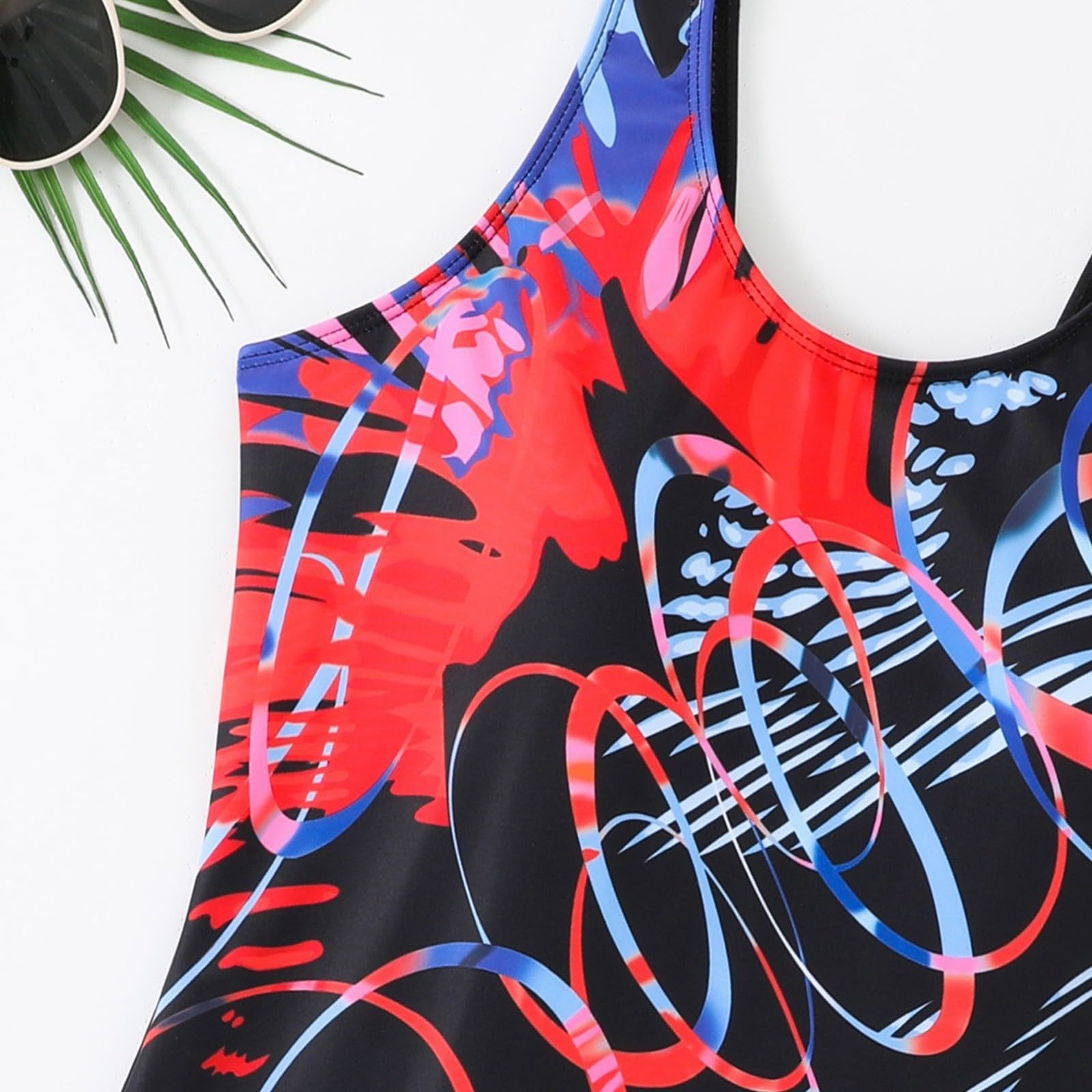 Costume da Bagno, da Spiaggia Sportivo E Conservativo alla Moda Femminile, Resistente all'Usura