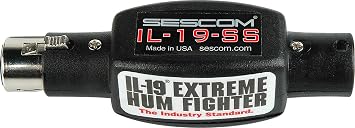 Sescom IL-19-SS Inline Professional Audio Hum Eliminator with Dynamic Structured Shielding