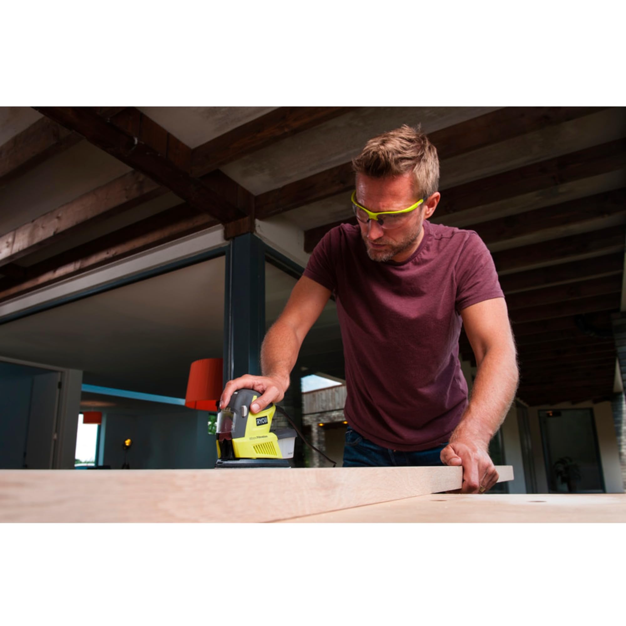 Ryobi RPS100-S - Lijadora multilijadora (180 W, 5 hojas, incluye lijadora de dedos para un lijado preciso)