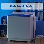 Auertech Portable Washing Machine, 40lbs Twin Tub Washer Large Compact Laundry Machine with Drain Pump, Semi-automatic 24lbs Washer 16lbs Spinner Combo for Dorms, Apartments, RVs