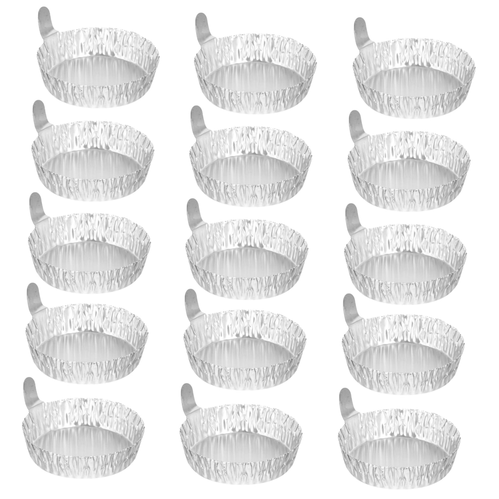 HOMSFOU Aluminum Plates 50pcs Mini Foil Pans Weighing Trays Scale Labs Supplies