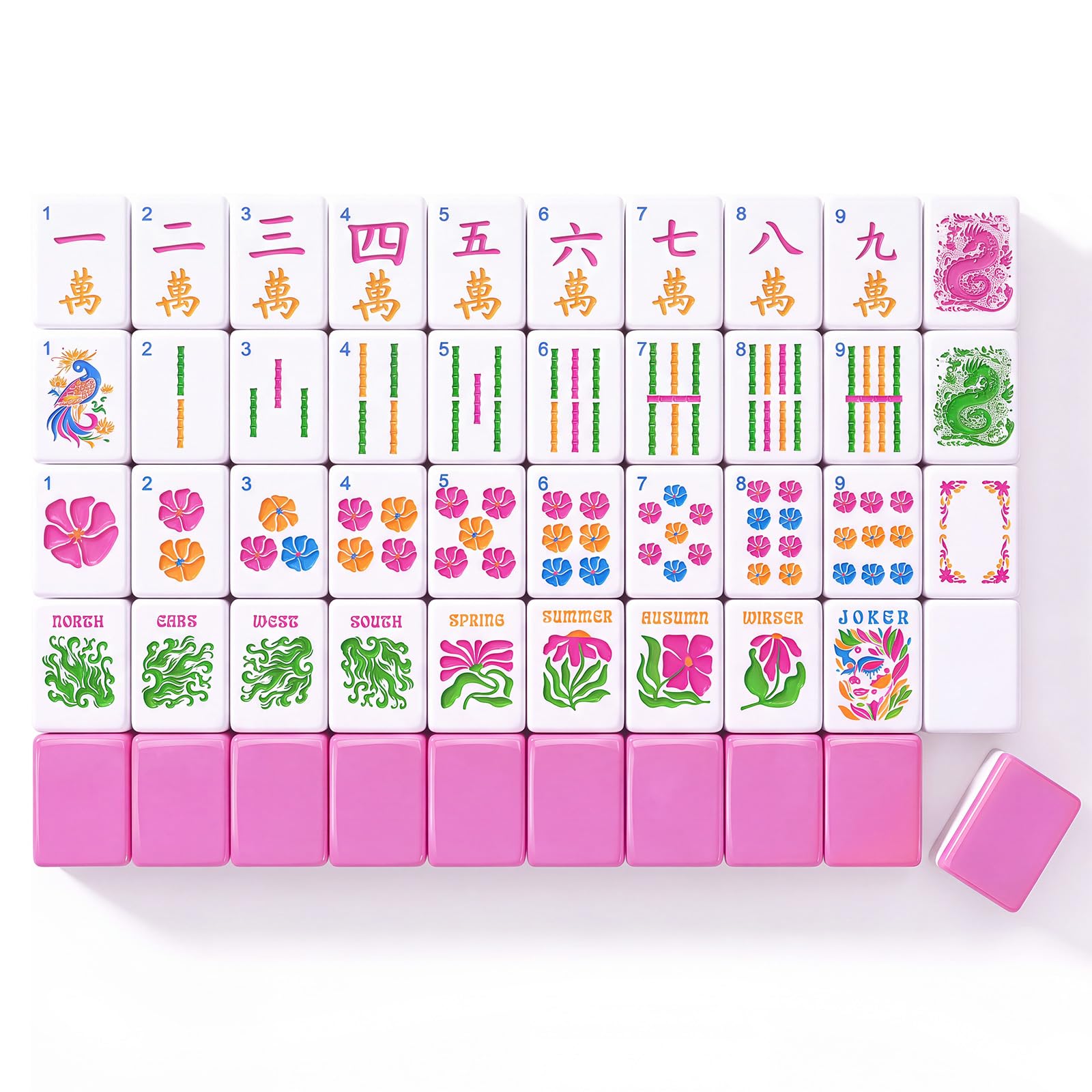 Photo 1 of Soulchen Kaleidoscope Mahjong Tile Set, 160 Tiles
