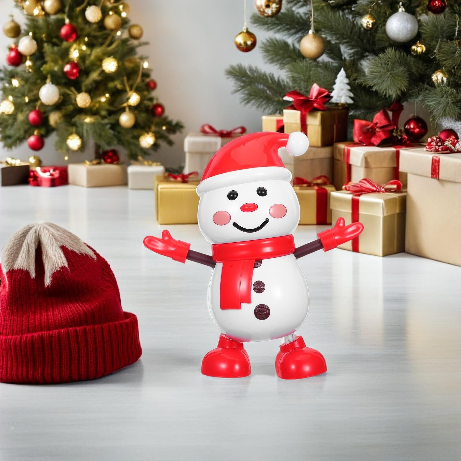 Muñeco de Baile de Juguete Navideño Figura Musical Animatrónica Decoración para Fiesta de Invierno Coleccionable para Adultos
