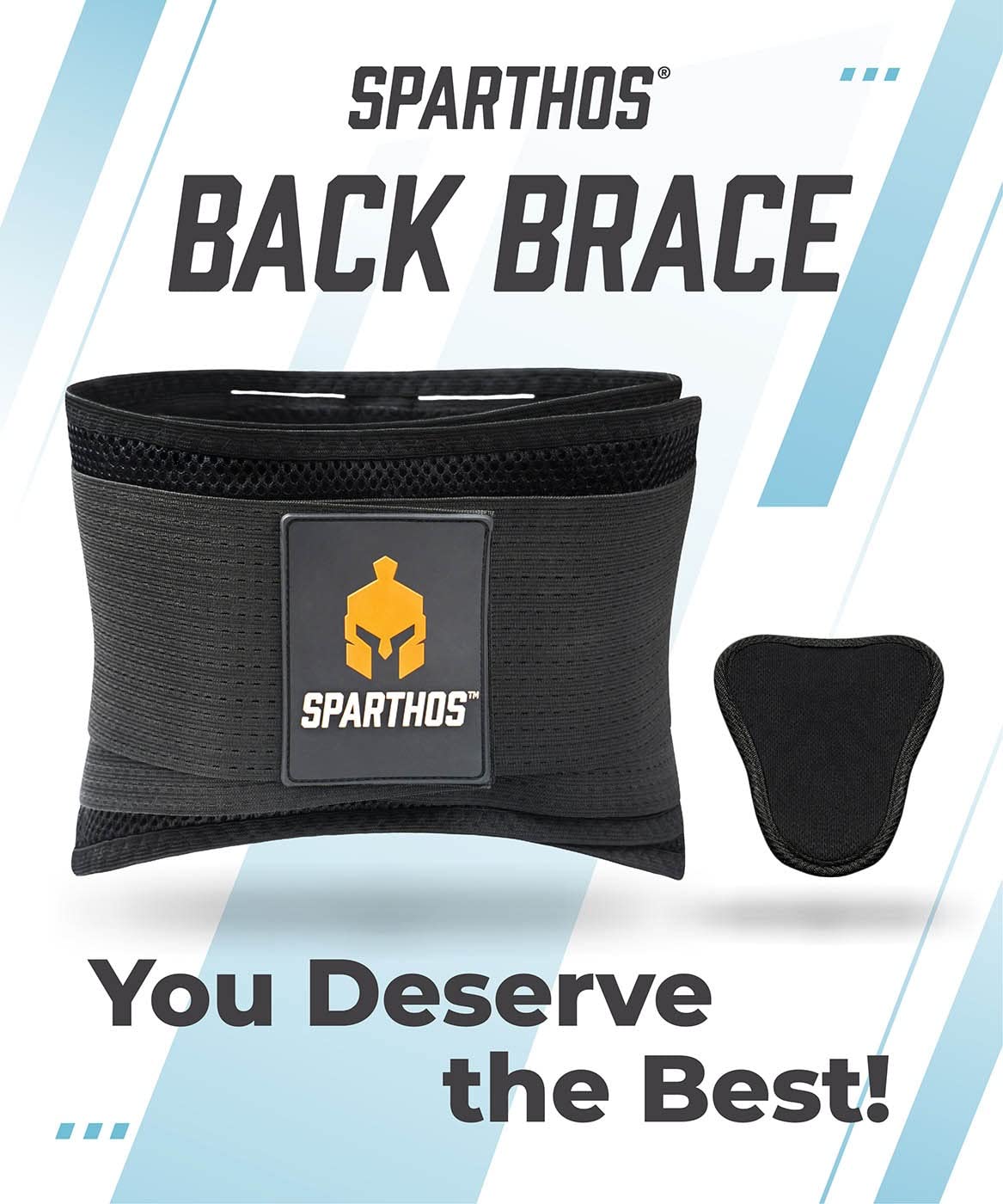 Sparthos Back Support Belt Relief for Back Pain, Herniated Disc
