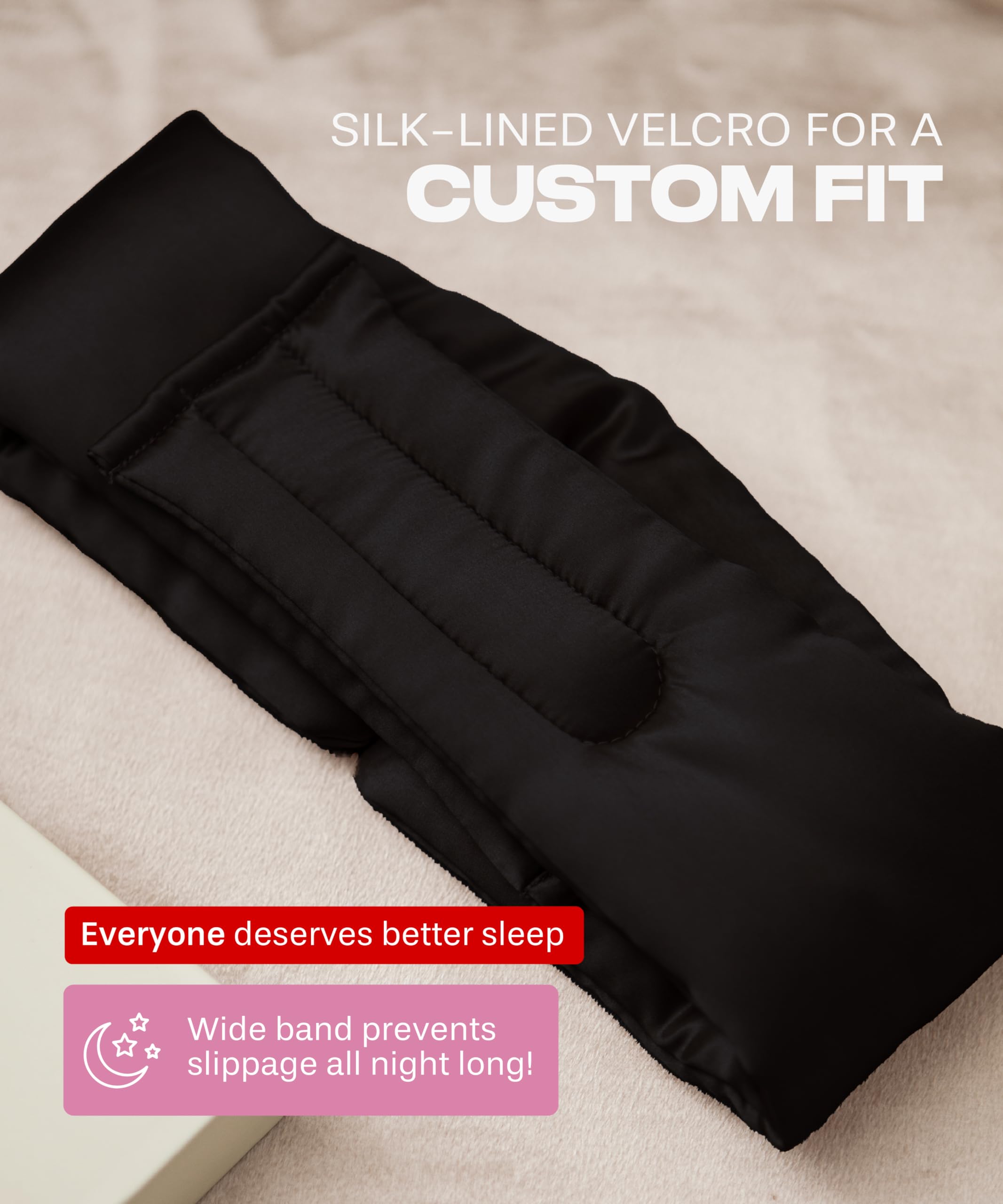 SUNDAYSILKS Seide Schlafmaske, Seide Augenmaske zum Schlafen, Damen