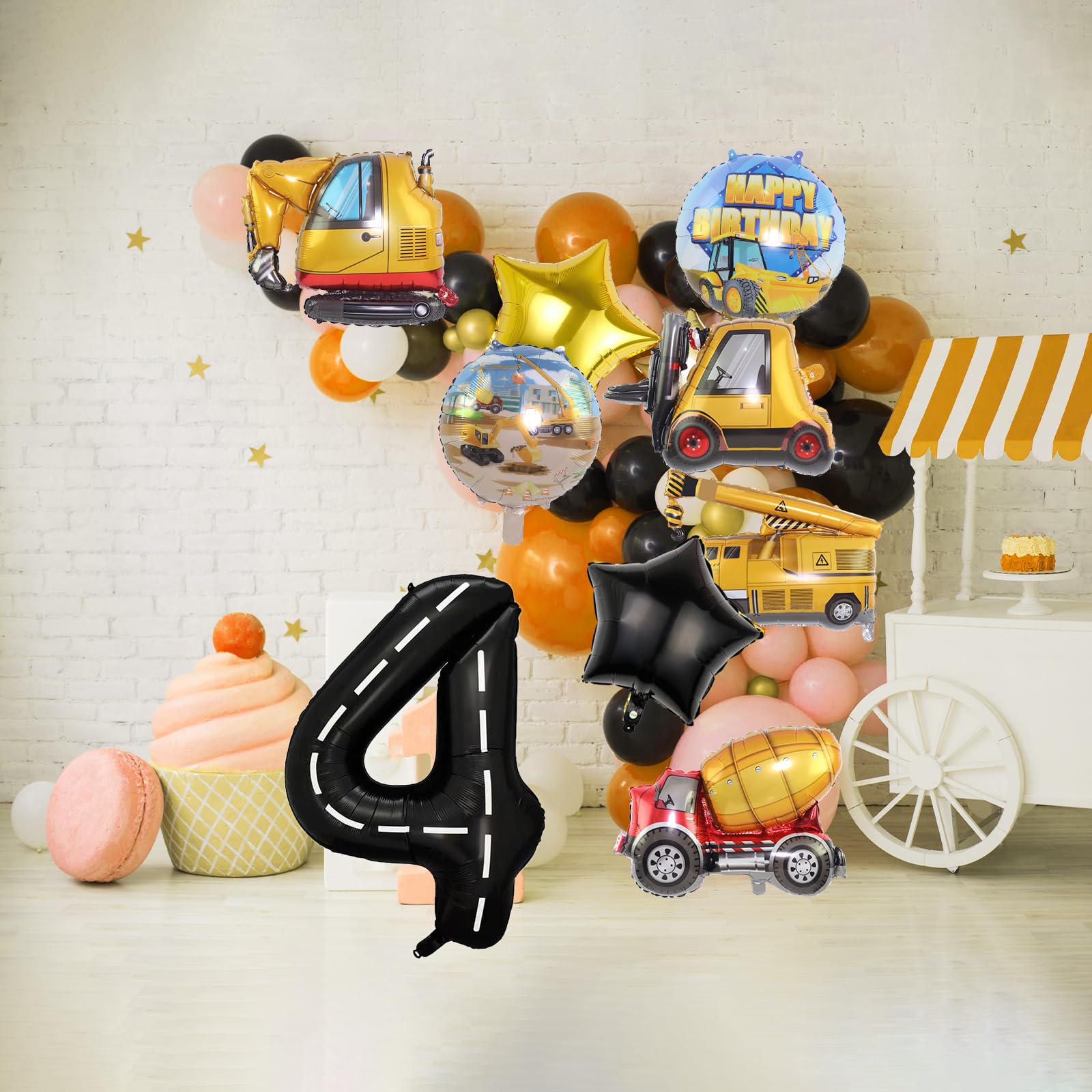 Port Authority Puffer Jacket J852 Sale Construction Birthday Balloons - 40  Inch Number 4 \u0026 Truck Theme Party Decor Polyester Puffer Coat, image size:1600x1600