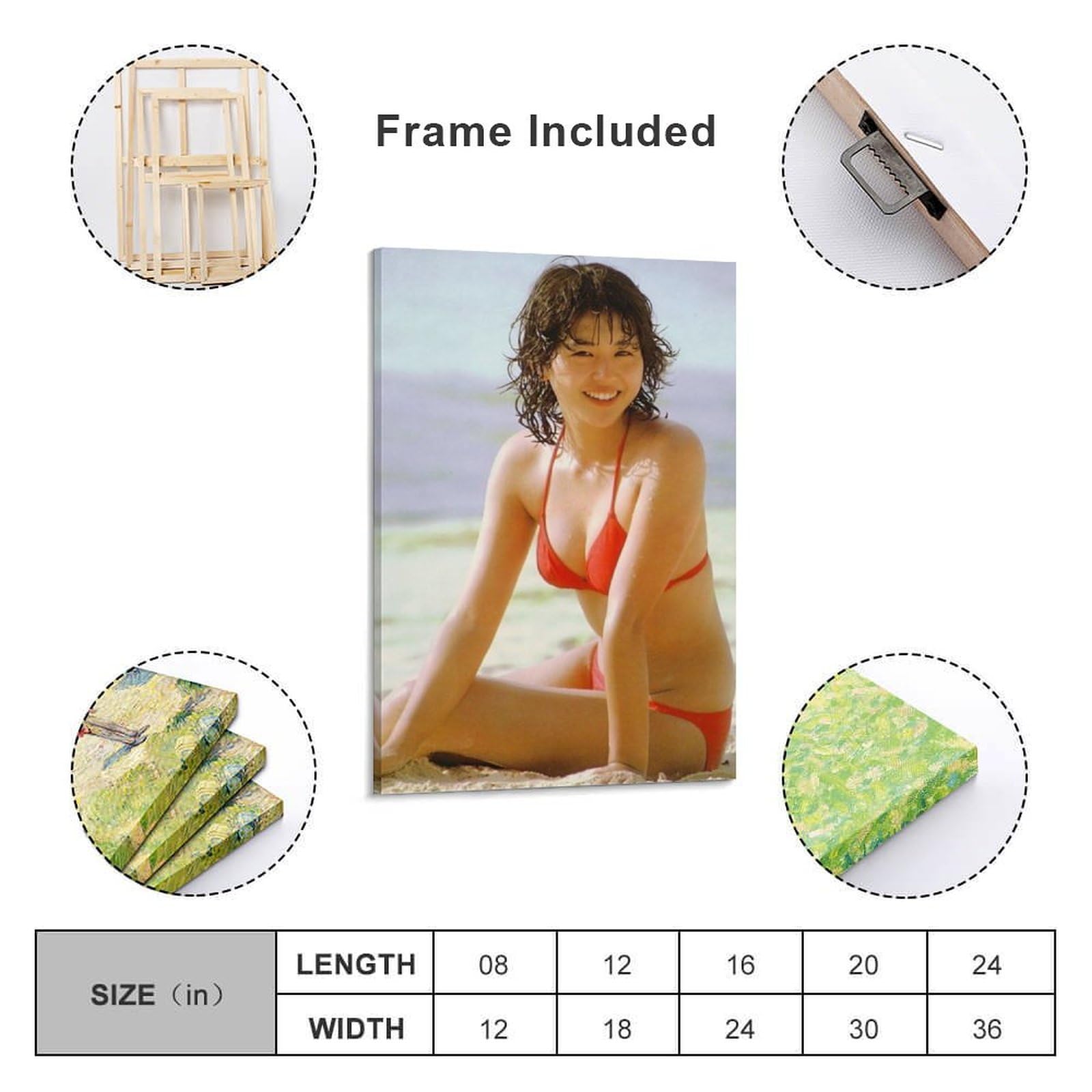 Amazon.co.jp: 小泉 今日子 写真 ポスター (12) キャンバス 壁アート