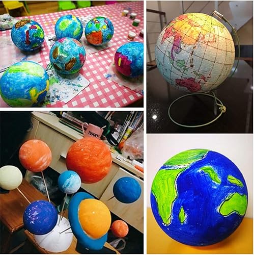 Miniatura 3 de CCINEE 2 piezas de 7.9 pulgadas de bolas de espuma blancas de poliestireno para manualidades, bolas de espuma para arte, manualidades, hogar