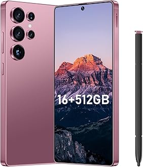 I25 Ultra Flagship Killer Smartphone - Snapdragon 8 Gen 3, 16GB+512GB, Massive 6.99" FHD+ Display, 108MP+68MP Pro Cam, 7000mAh 2-Day Battery, Android 14, Includes Stylus Pen (Rose)