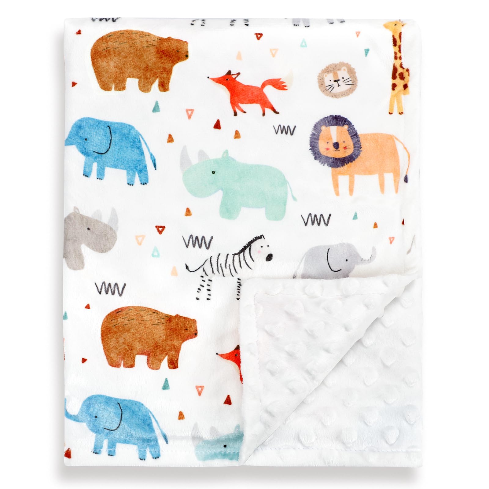 MFS - Mantas de bebé de 30 x 40 pulgadas, animales lindos