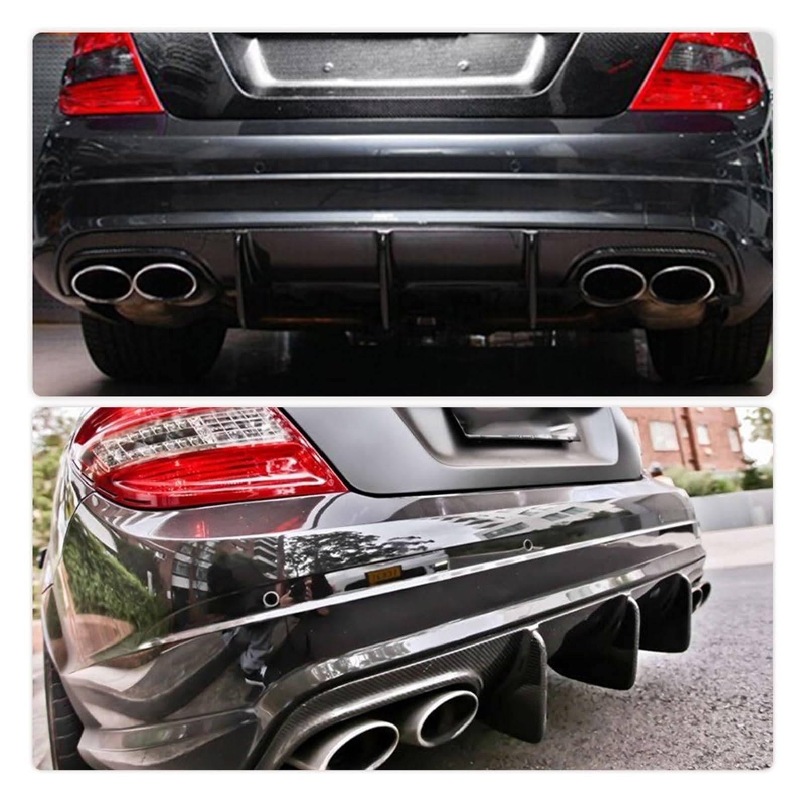 Amazon | 車のリアバンパーディフューザーリップスポイラー