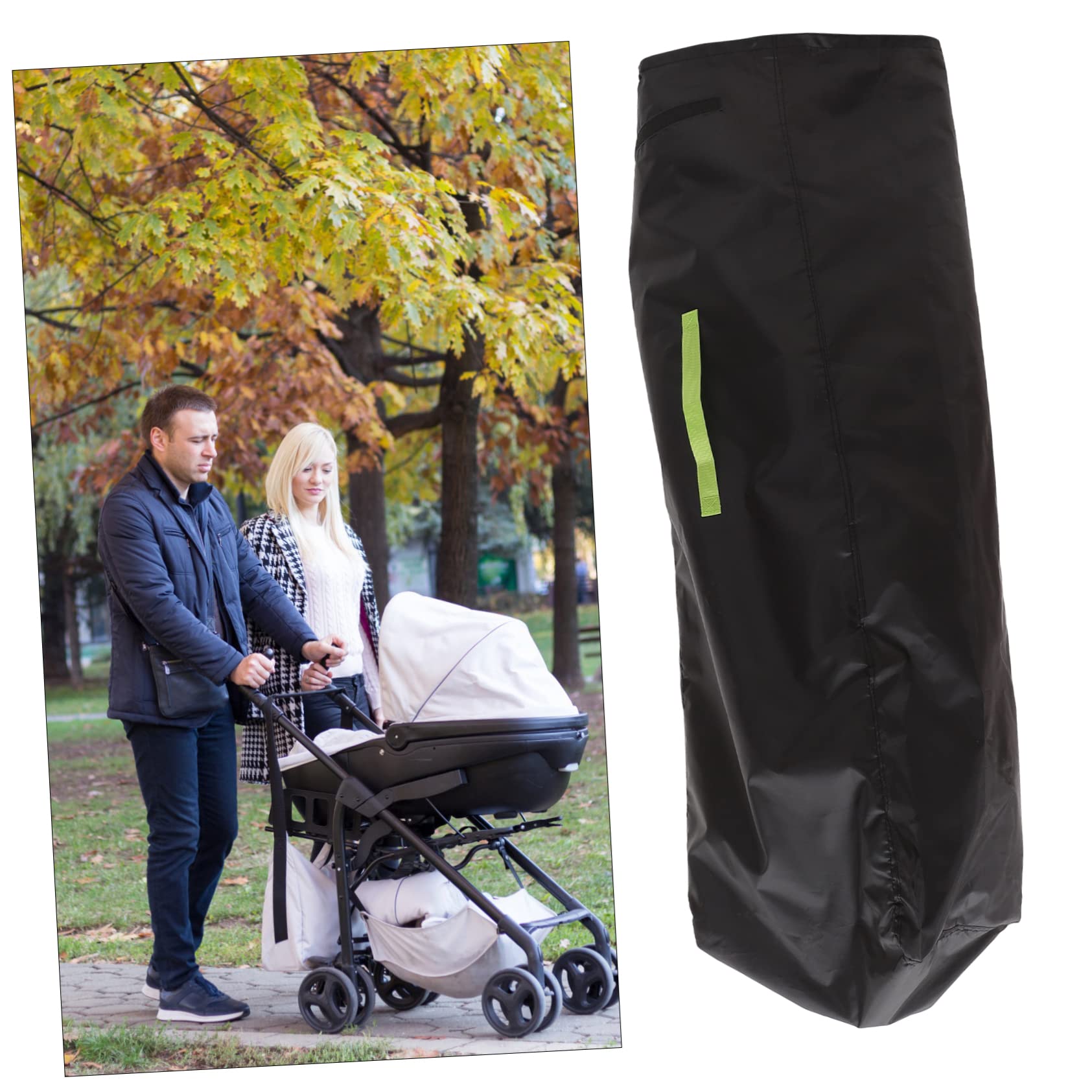 HEMOTON Borsa da Viaggio per Passeggino, Borsa Monospalla Oxford, Nera, per Proteggere Passeggino Durante i Viaggi e Gate Check