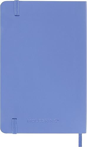 Miniatura 3 de Moleskine - Cuaderno clásico, tapa blanda, tamaño de bolsillo (3.5 x 5.5 pulgadas), lisoen blanco, azul hortensia, 192 páginas