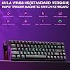 AULA WIN68HE Rapid Trigger Gaming Keyboard with Cable Hall Effect Magnetic Switches 0.02 mm RT Accuracy Adjustable Actuation 8000Hz RGB 60% Mechanical Keyboard