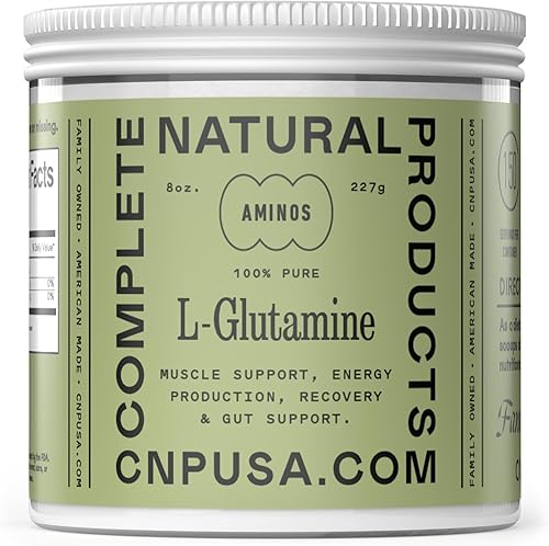 Suplemento en polvo de L-glutamina pura – 8 oz (227 g) Natural Vegan Bulk L Glutamina para Keto, salud intestinal, probióticos, apoyo para el SII