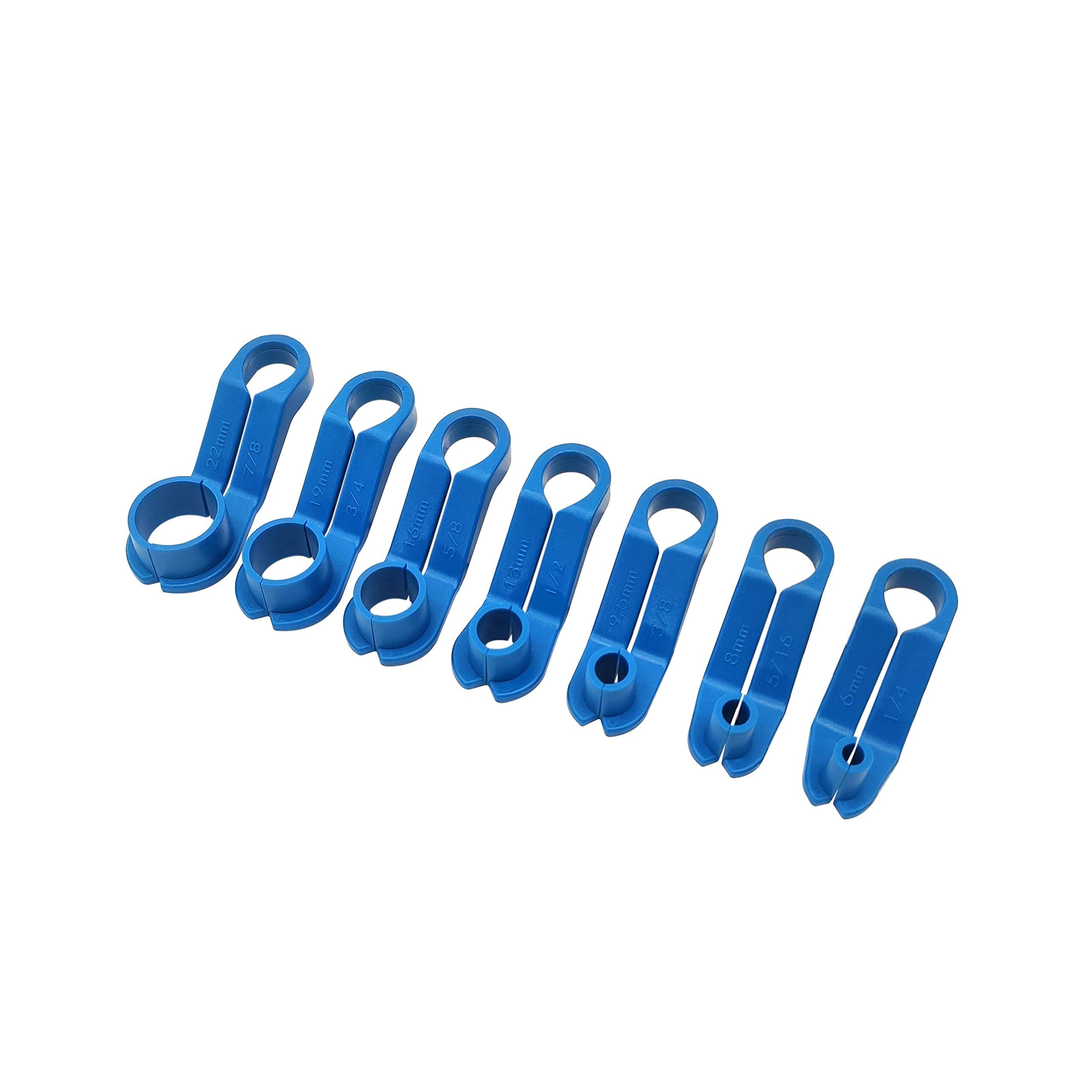 ZKTOOL 7 PZ Set di Attrezzi per scollegare la Linea del Carburante AC per la Maggior Parte delle Ford/GM/Chrysler/Mazda, 1/4 5/16 3/8 1/2 5/8 3/4 7/8 Pollici