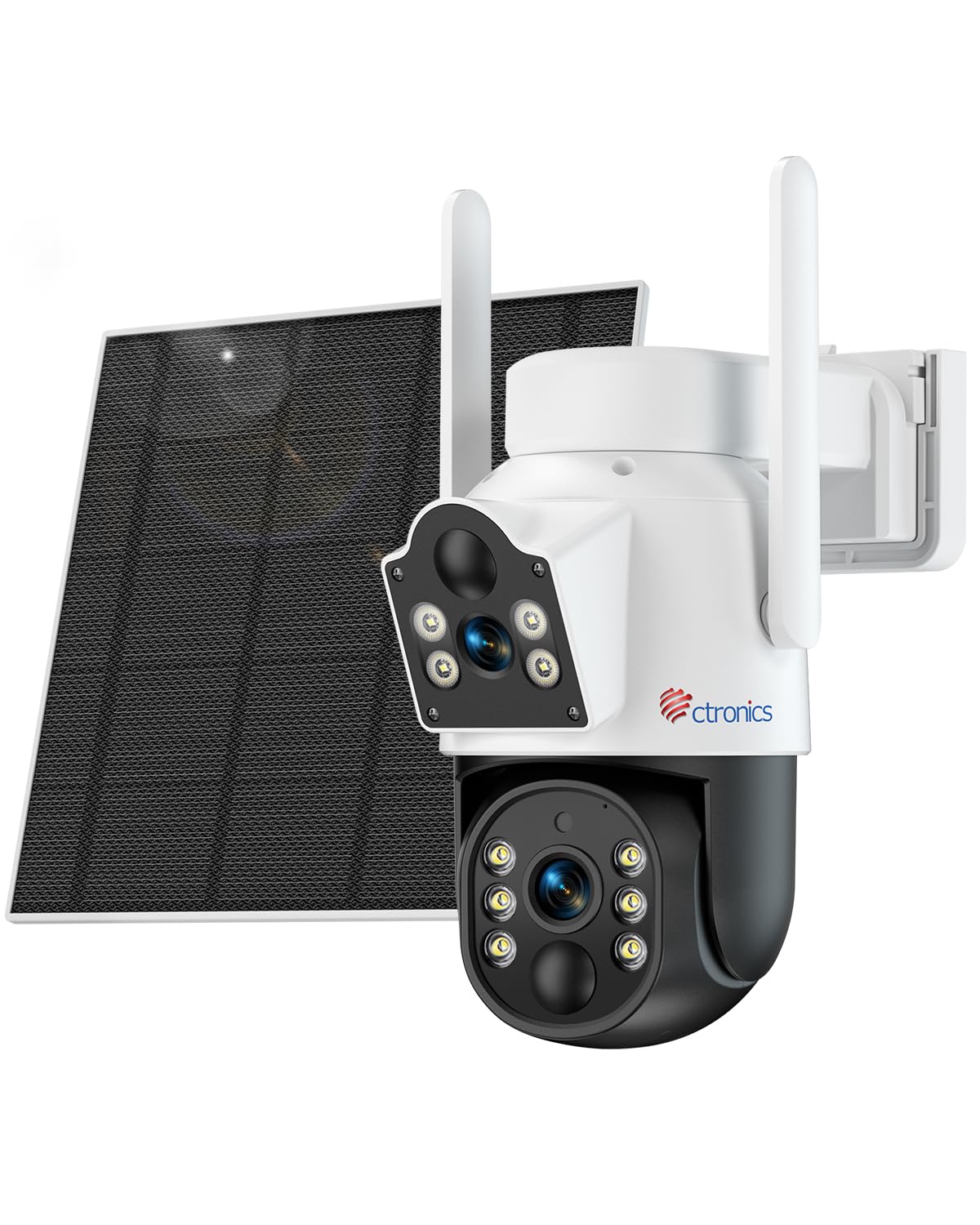 【未使用】Ctronics 防犯カメラ 2台セット ソーラーパネル付 配線不要 Amazon.co.jp: 【ダブル画面同時鑑賞】Ctronics 防犯カメラ 屋外