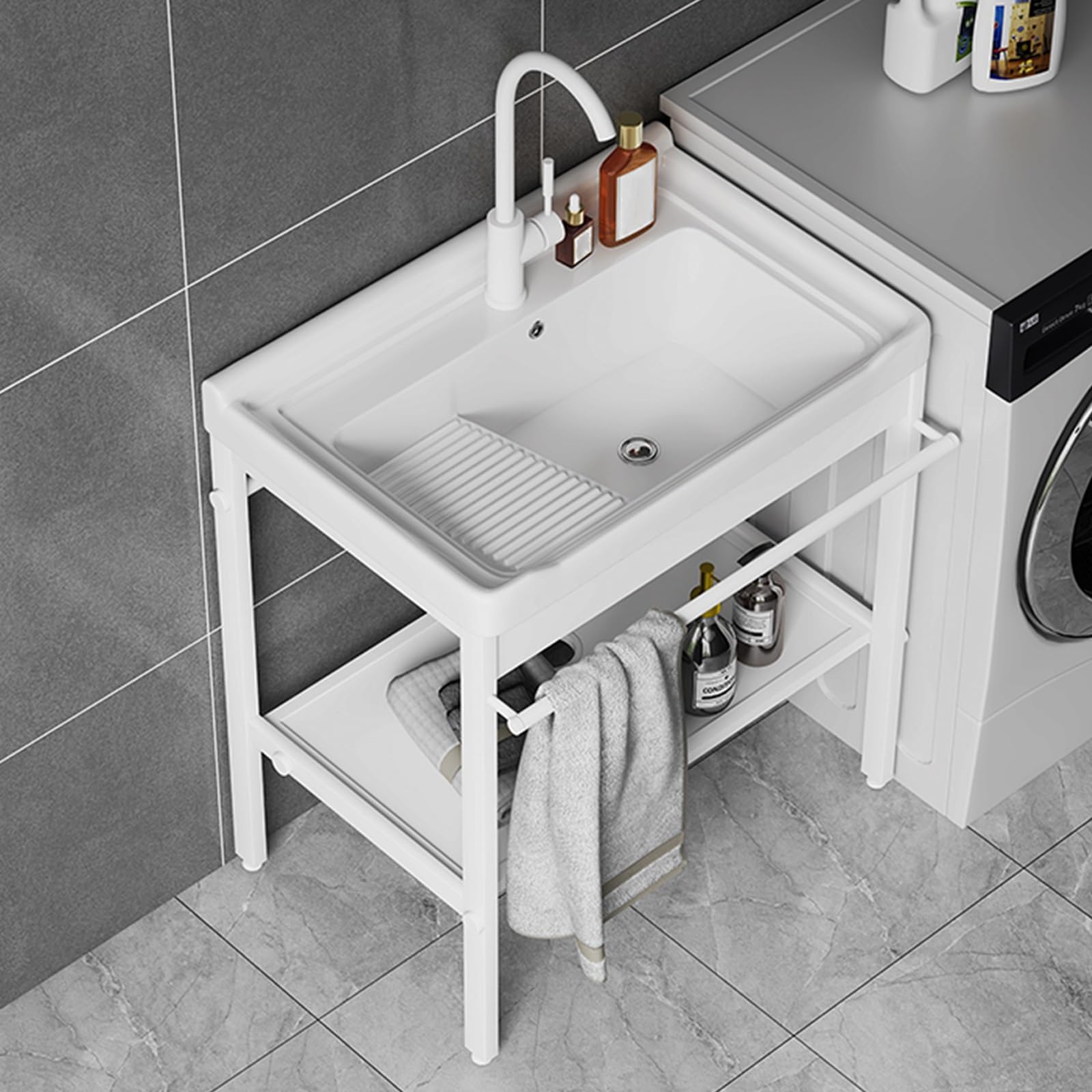 Amazon.co.jp: Hltdzer セラミックシンク ステンレス製ブラケット