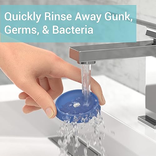 Miniatura 3 de Funda de silicona limpia para base de cargador de cepillo de dientes Oral-B - Enjuaga rápidamente la suciedad - Identificadores coloridos para