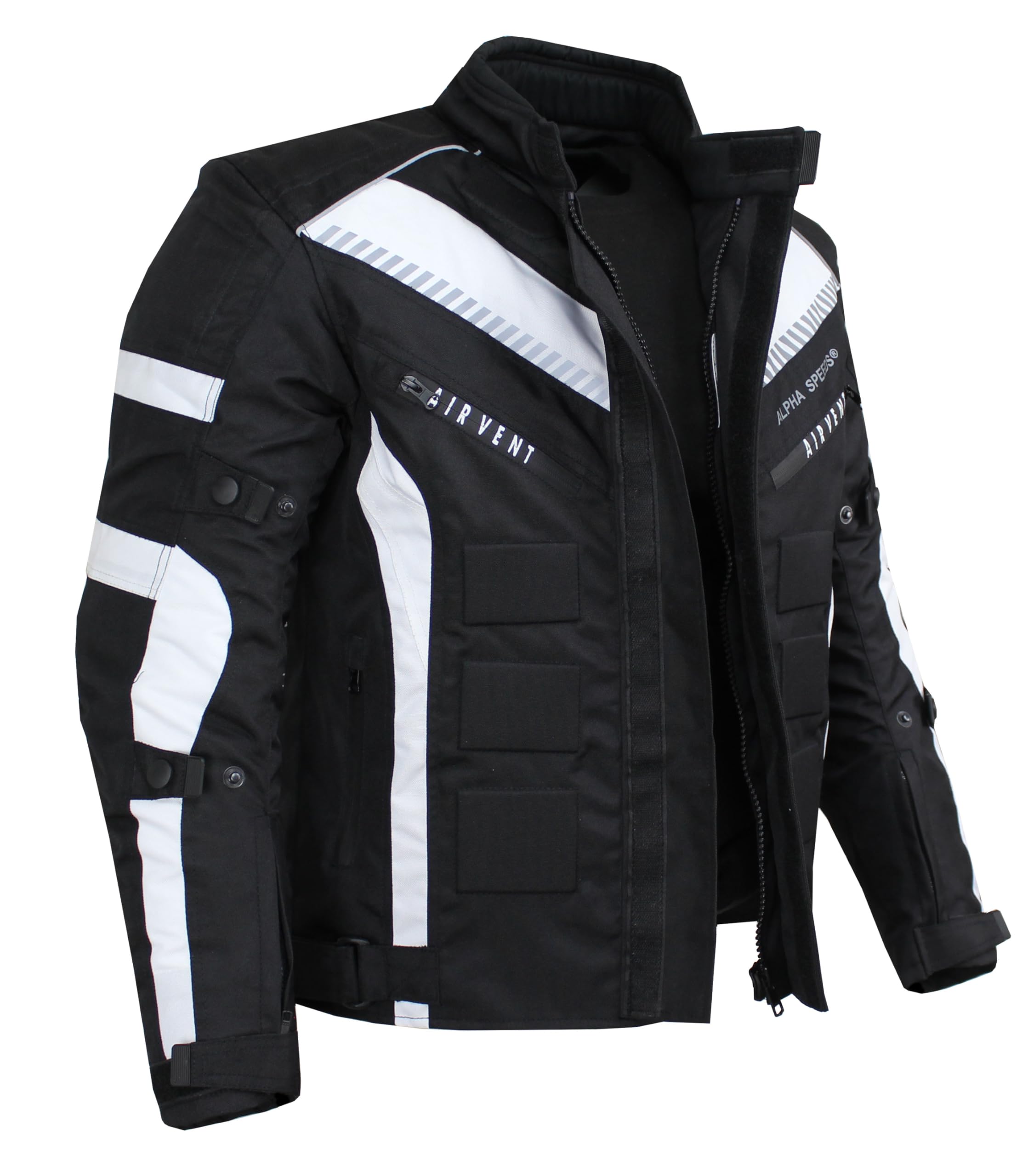 EURO STARS Motorradjacke Herren Textil Jacke mit Protektoren, Wasserdicht, Winddicht, Biker Custom, Touring Quad, Sport Motorcycle Jacket