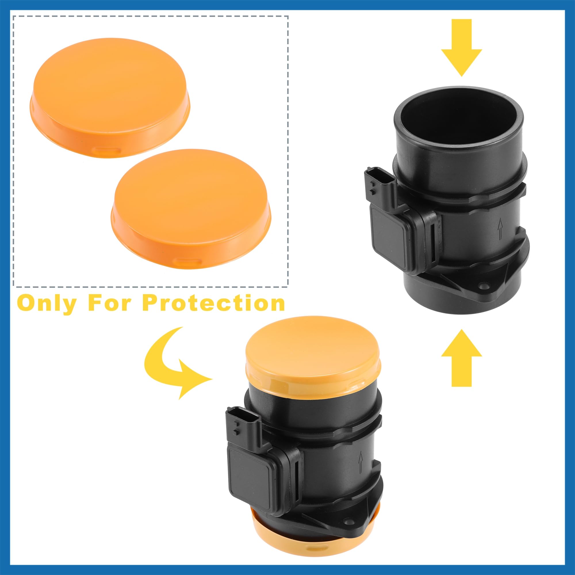 A ABSOPRO 5WK97021 Coche para MASA Aire Flujo Sensor Medidor MAF Aire Flujo Sensor Reemplazo de artículo