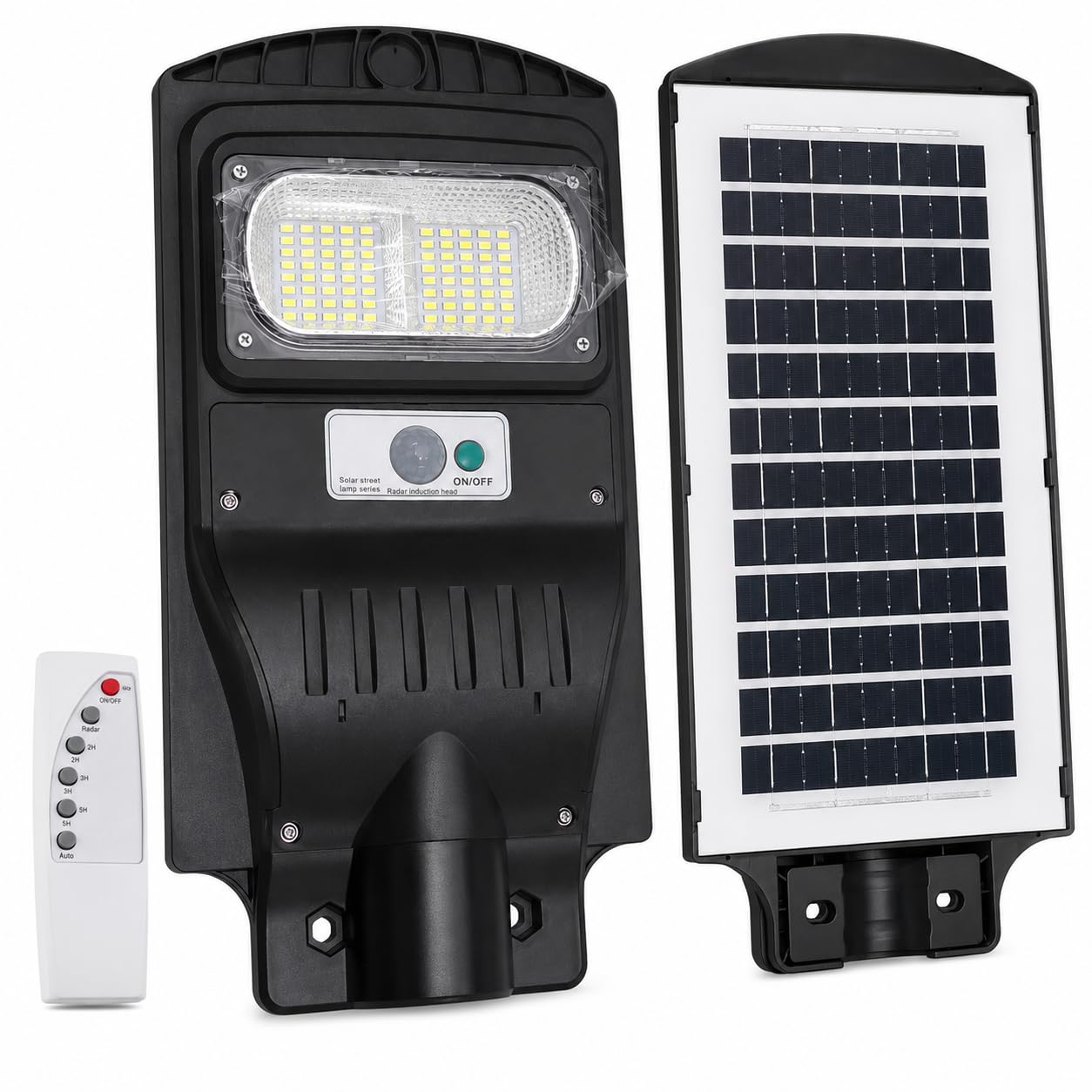 solar street light outdoor motion sensor lamp | dusk to dawn auto on off | waterproof wireless solar light for garden pathway yard street parking