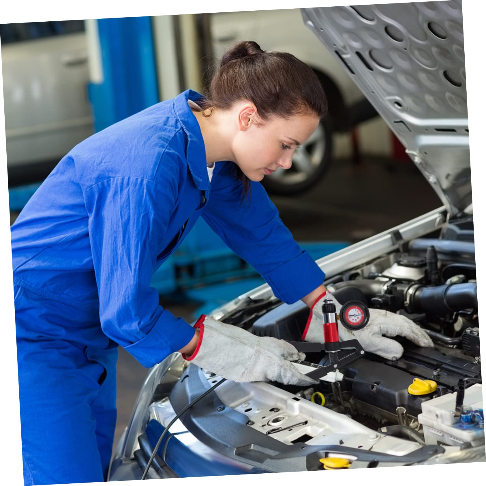 1 Juego Bomba De Vacío Manual Herramientas Automotrices Herramienta De Freno Kit De Coche Kit De Purga De Frenos Cesta De Almacenaje Suministros De Coche Liquido De Frenos Caucho