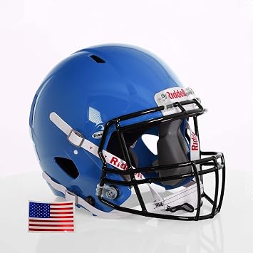 Riddell Speed Victor I 2025 Youth w/Black S2EG-II-HS4-1P + US Helmet Flag Decal - Green Gridiron