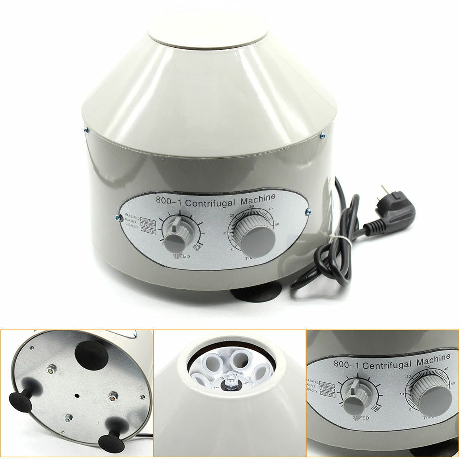 SHZICMY Centrifuga da laboratorio centrifuga da tavolo, 20 ml x 6, 4000 giri/min, centrifuga elettrica, centrifuga da laboratorio, 220 V, 25 W
