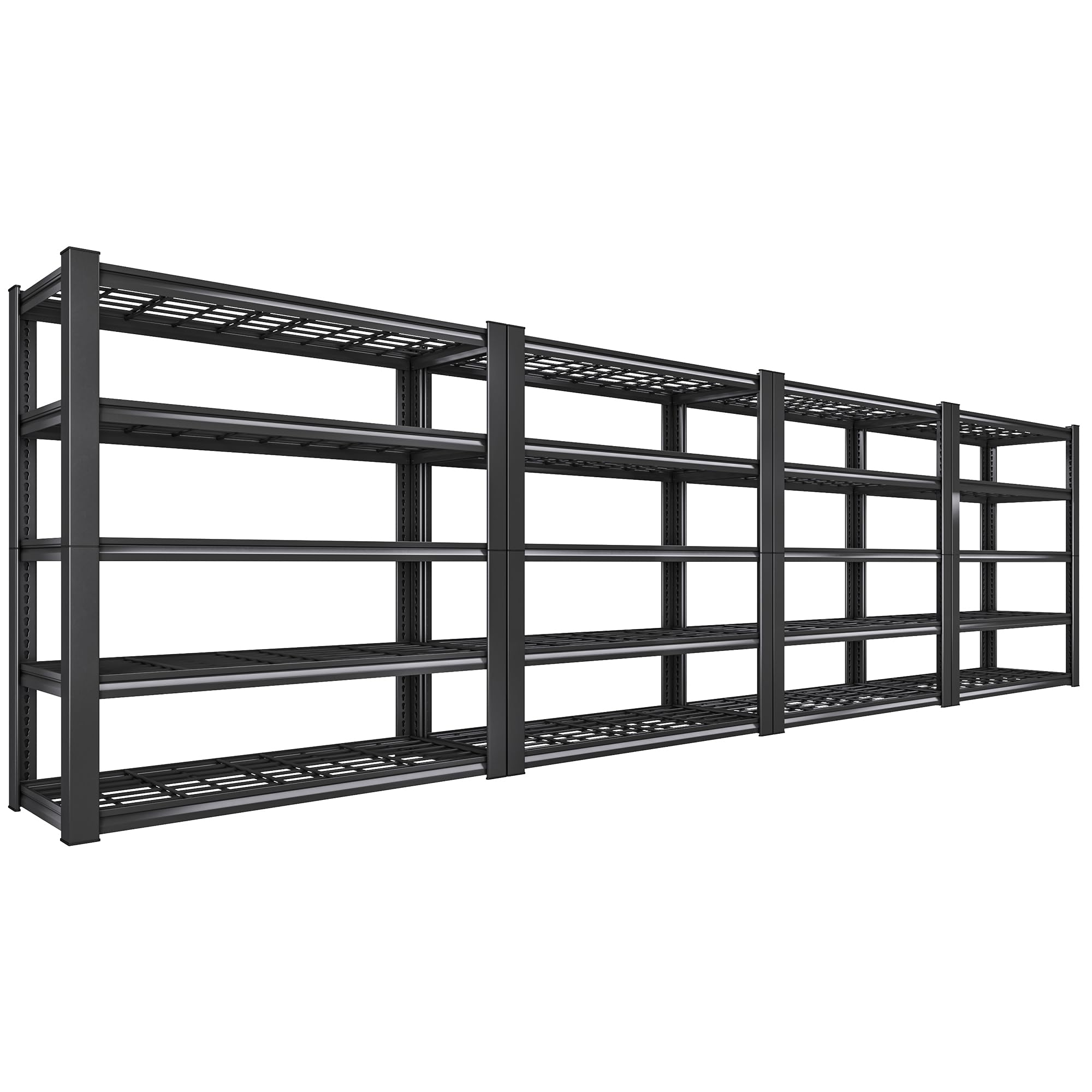 REIBII 3010LBS Storage Shelves 72" H Garage Shelving Heavy Duty Metal Shelving 5 Tier Adjustable Metal Shelves for Storage for Kitchen Pantry
