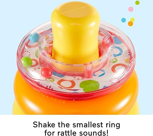 Miniatura 7 de Fisher-Price Baby First Blocks Navy Fawn and Rock-a-Stack - Juguete para bebé