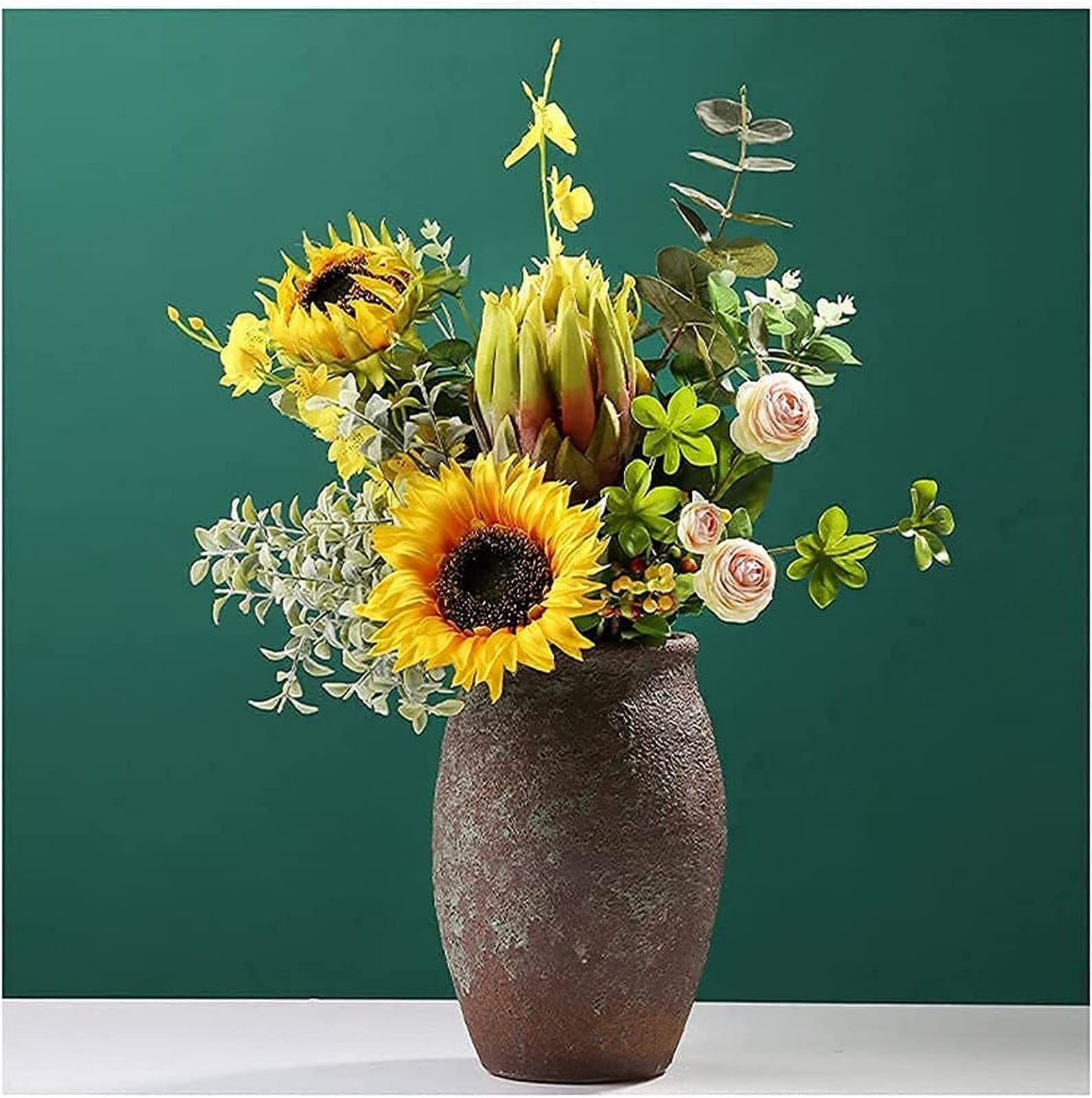 MYUYEE Artificial Flower Artificial Bonsai Simulation Bouquet Fake Flower Decor Living Room Tv Cabinet, Artificial Flower Home Shooting Props Decor Set Decor Bouquets Desktop De