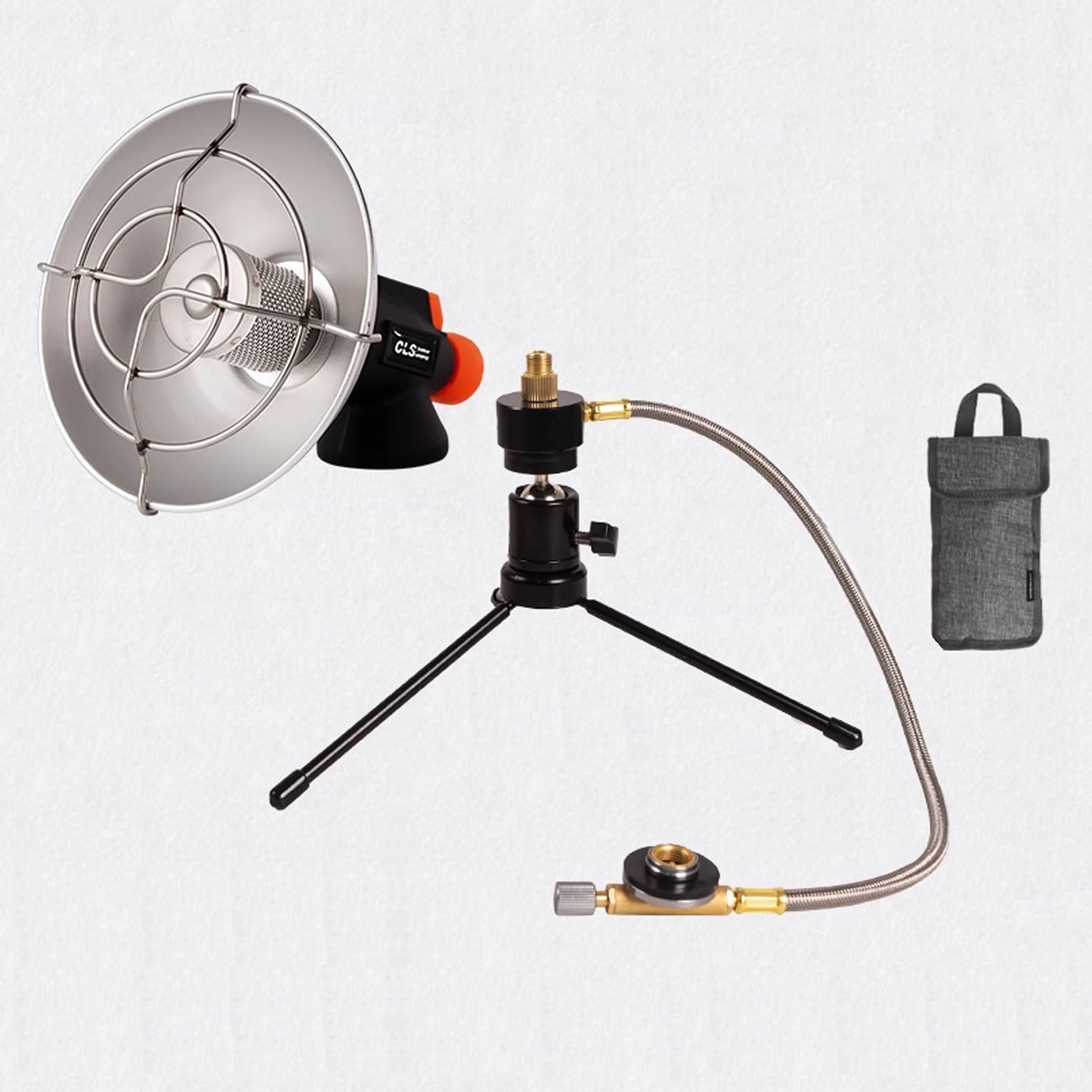 Riscaldatore A Gas Riscaldamento Da Campeggio Portatile Base Universale Girevole A 360° Livello Di Calore Regolabile Non Necessita Di Alimentazione Elettrica