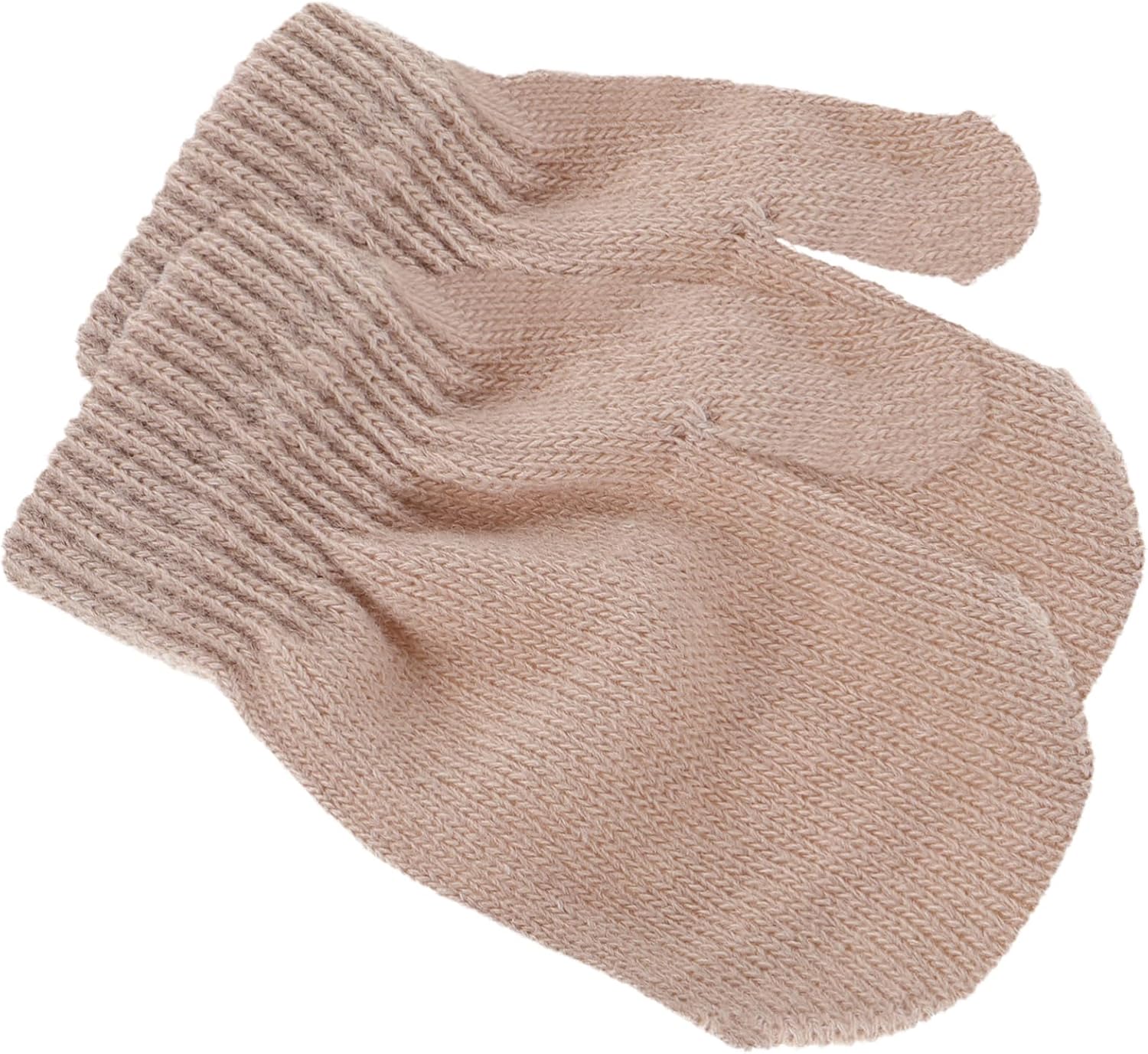 Garneck Boys Mittens Boys and Girls Double Layer Warm Knit Mittens Toddler for Acrylic Fiber Winter Gloves Chic Design for and Girls