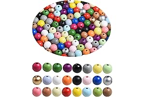 230PCS Colorful Wooden Beads for Craft, Home Decoration, Party and Festival Supplies