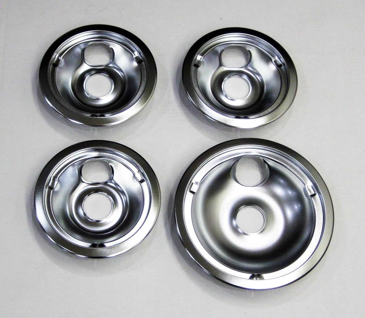 WB31K5024 Range Burner Drip Pan Bowl Bib Set for GE Replace WB31K5024 WB31K5025