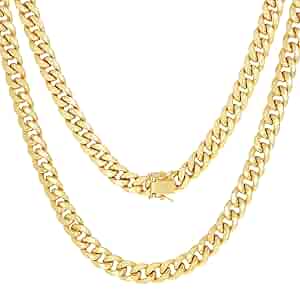 アクセサリー 10K yellow gold Miami cuban link chain 6 Nuragold 10k Real Yellow Gold Miami Cuban Link 6.5mm Chain