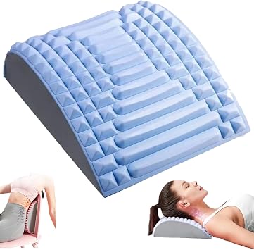 Back Stretcher for Lower Back Pain Relief, Refresh - Neck & Back Stretcher, Waist Massage Relaxation Yoga Stretcher for Herniated Disc, Sciatica, Scoliosis