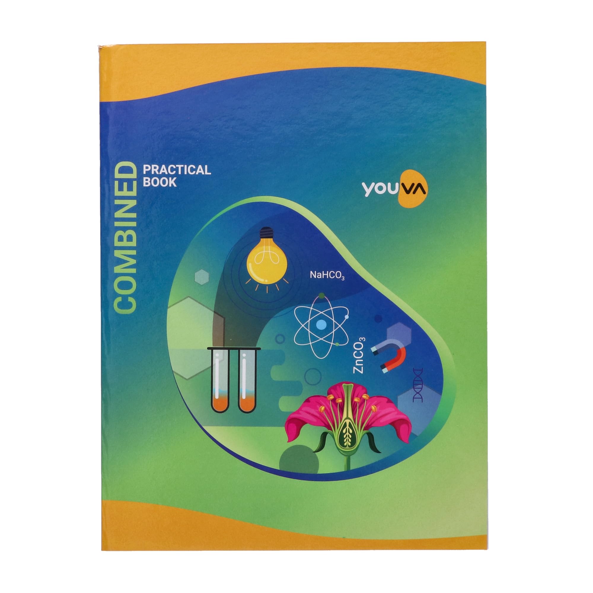 Navneet Youva YOUVA Hard Bound | Combined Practical Book (Physics, Biology & Chemistry) | 21.5 X28Cm | 1 Ruled / 1 Plain | 172 Pages