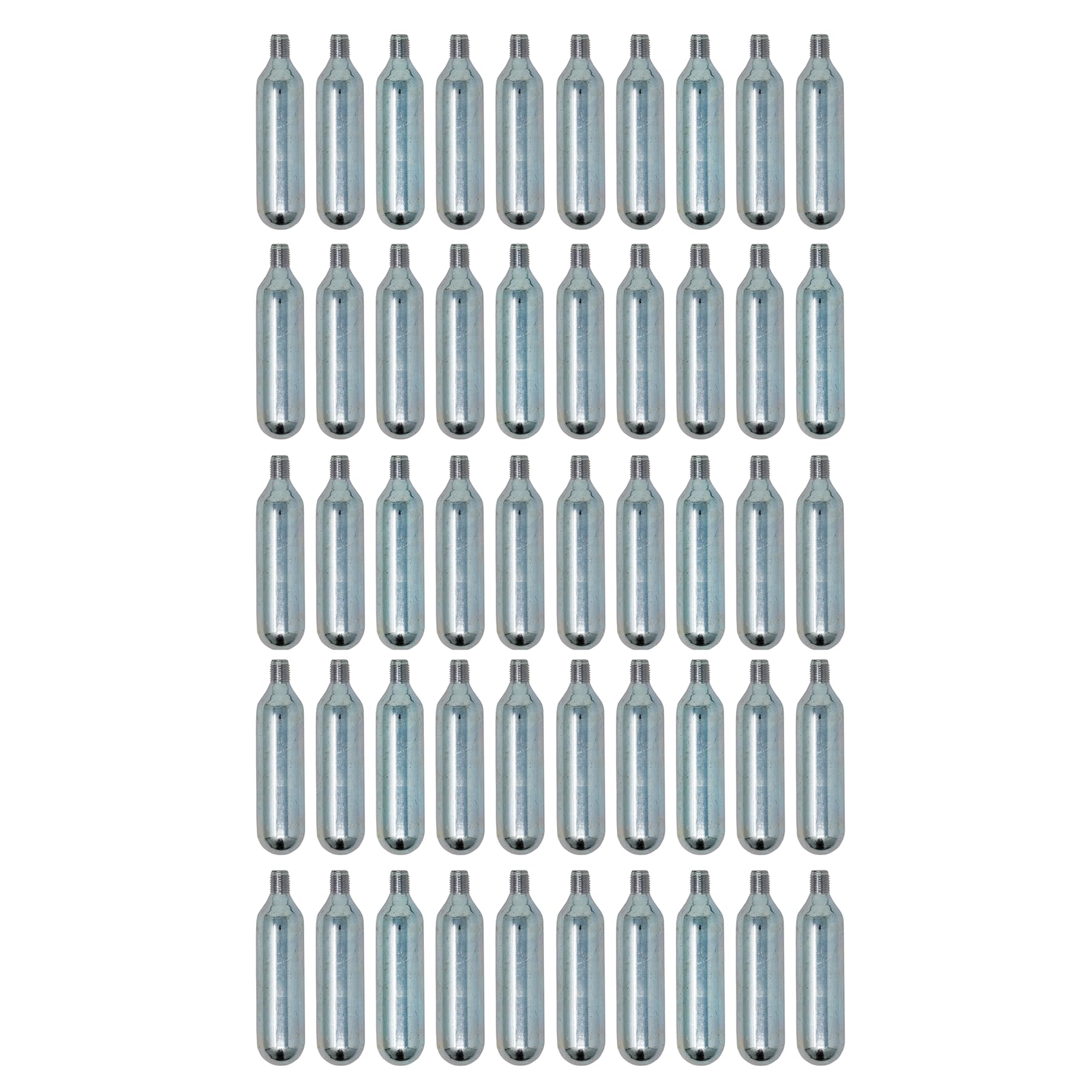 Laxzo ® CO2 Cartridge 16g Gas Canisters Threaded Gas Capsules For Inflators, Airsoft Guns, Air Pistol, Tires, Bike Pumps & CO2 Airsoft Accessories 50PCS
