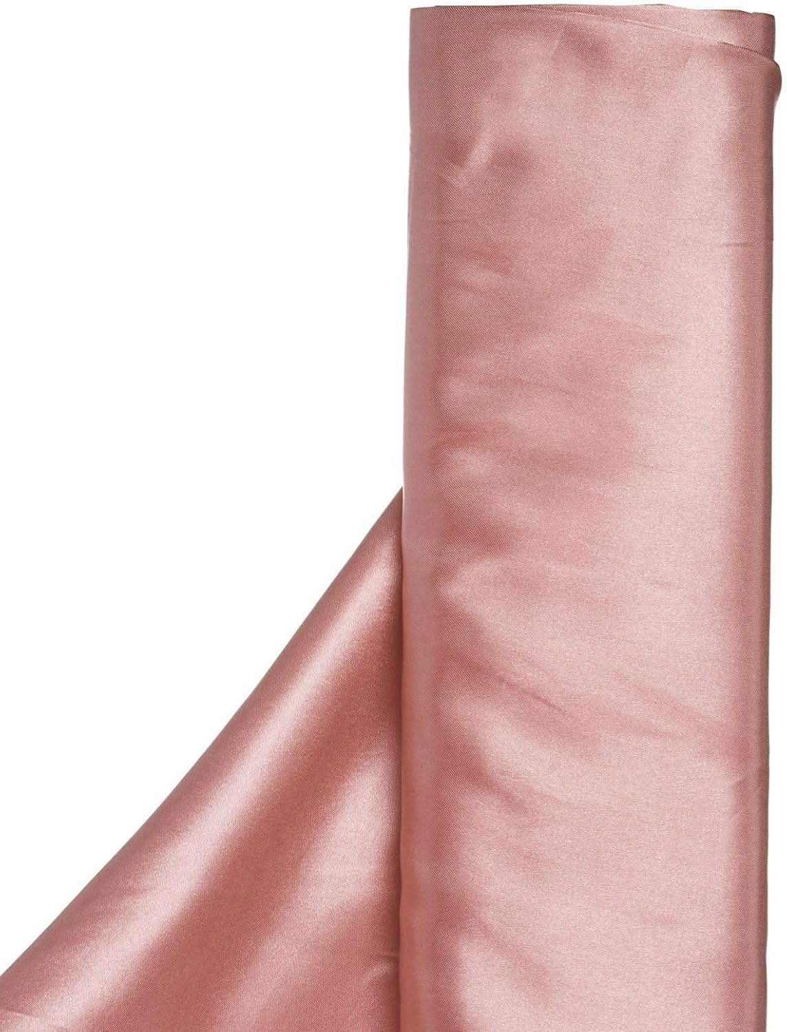 Efavormart 54" Wide x 10 Yards Satin Wedding Banquet Restaurant Wholesale Fabric Bridal Bolt for Party Events Decor - Dusty Rose
