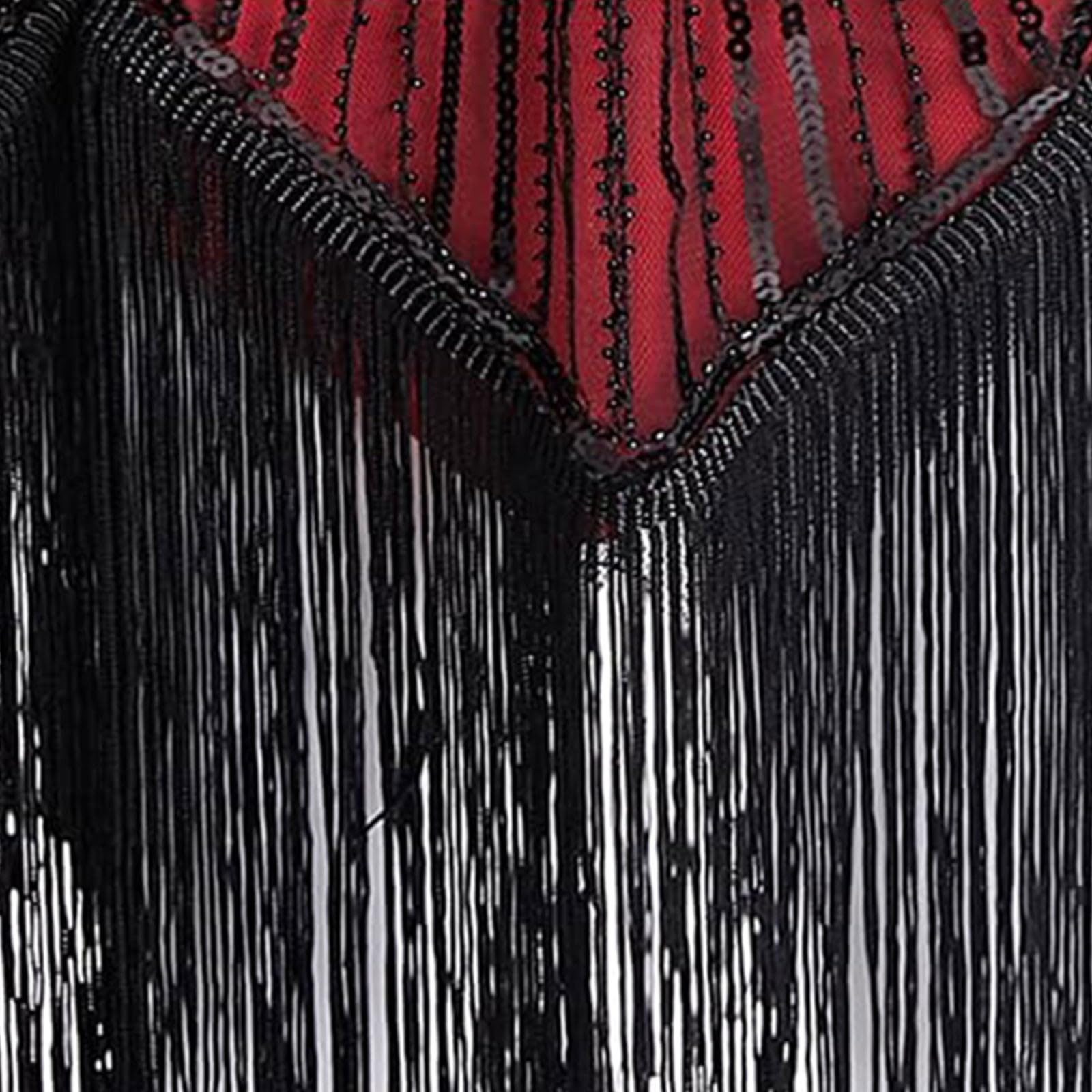 Robe Gatsby Femme Annee 20 Robe À Charleston Retro Robe Vintage Style Années 20 Robe De Soirée Robe Années 1920 Robe Gatsby Femme Annee 20 Grande Taille avec Ensemble d'Accessoires Années 20