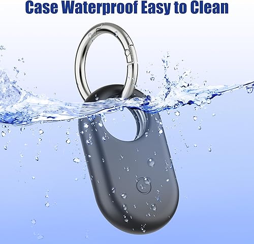 Miniatura 8 de Paquete de 4 fundas compatibles con Samsung Smart Tag 2, silicona con llavero Samsung Galaxy SmartTag2 de cuerpo completo, a prueba de golpes,