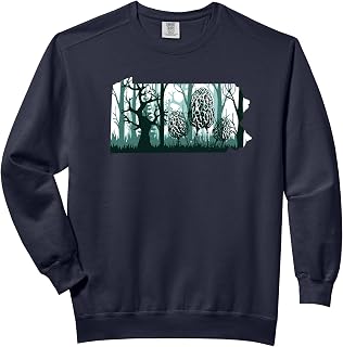 Pennsylvania Map Morel Mushroom Hunting Shrooming Morels Comfort Colors Adult Sweatshirt