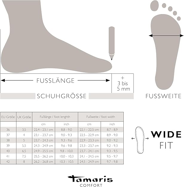 Tamaris COMFORT 8 8 83706 29 001 Schnürschuh