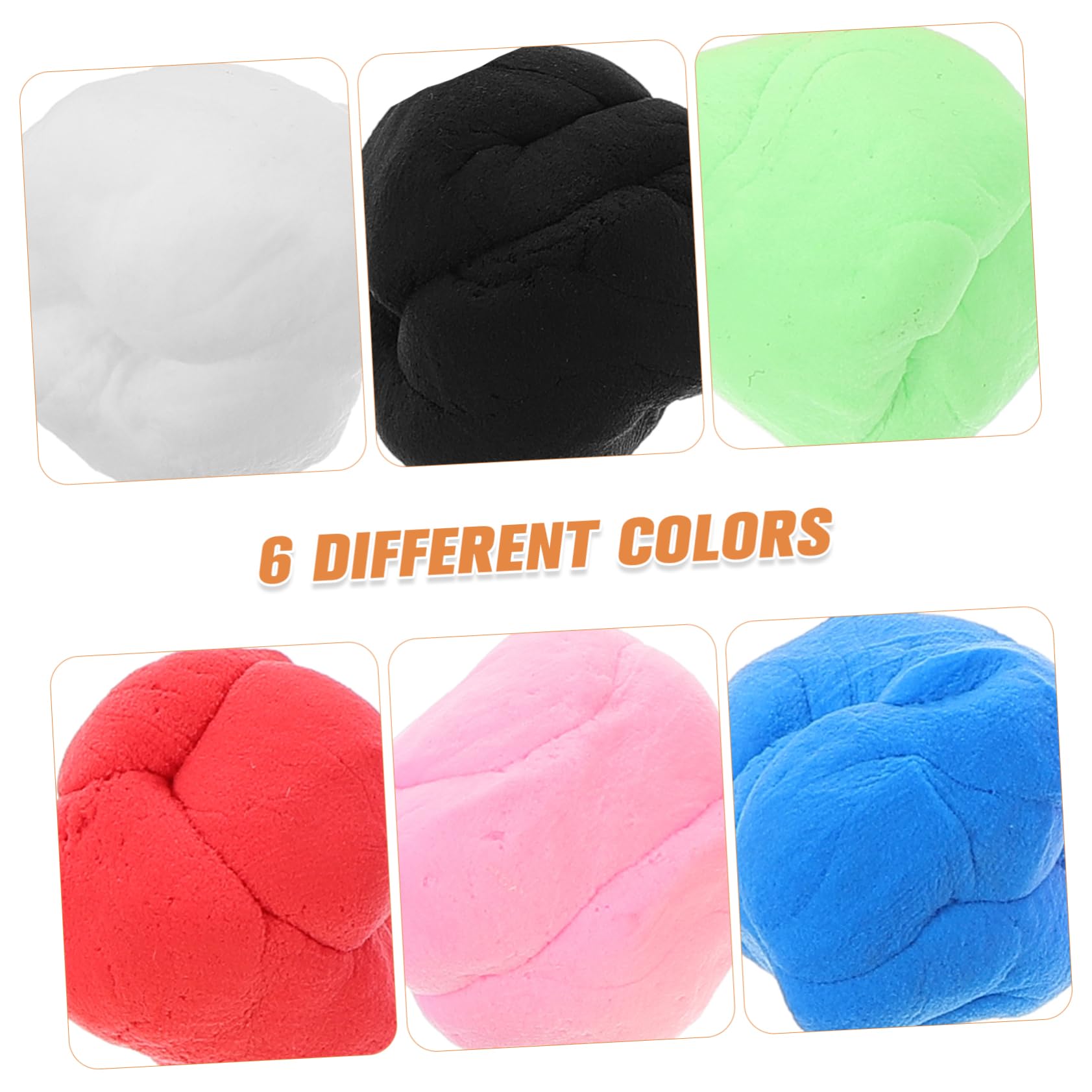 Kit de Arcilla de Secado al Aire para Niños, 6 Bolsas, Arcilla Ultraligera | Kit de Arcilla Secado al Aire, Colores Vivos y Fácil de Moldear, para Proyectos DIY Espaciales Infantiles