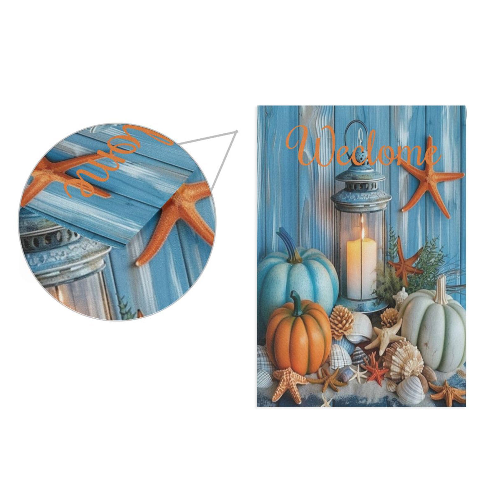 Herbst-Gartenflagge Im Bauernhaus-Stil – Doppelseitig, Wetterfest & Ideal Für Terrasse & Vorgarten