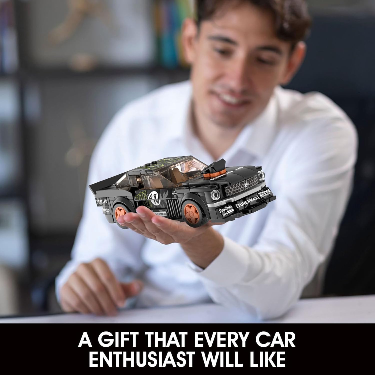 Mould King 27052 Speed Champion Classic Cars MOC Building Sets & Display Case, Creative Racing Car for Boys Age 14+, Cool Vehicles Model Toys Birthday Gifts for Adults/Teens, 386 PCS