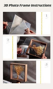 3D Picture Frame,22*22*6cm 3D Shadow Box, Desktop or WallHanging Wooden Deep Frame Display Box Personalised Photo Frames Gifts for Crafts, Anniversary, Photos, Flowers Display Frames-Log color
